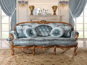 DAVID - 3 seater fabric sofa by Barnini Oseo - view 2